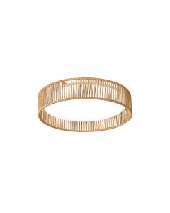 Πλαφονιέρα Οροφής D33x10cm LED 24W 1920lm 3CCT by Switch Σχοινί -Ακρυλικό Inlight 42039-C